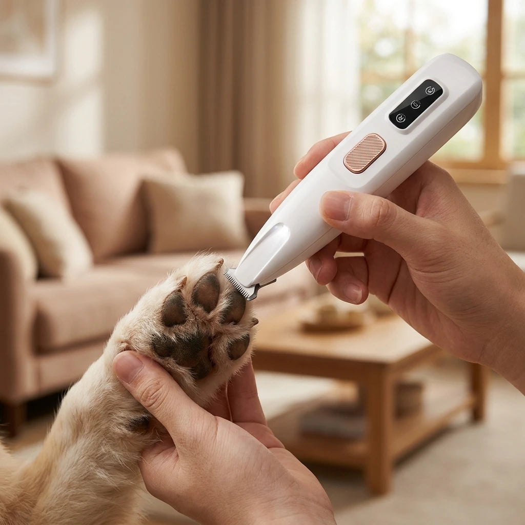 Precision Pet Paw Trimmer With LED Light